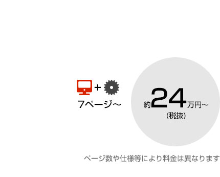 PCサイト+CMS制作料金例p